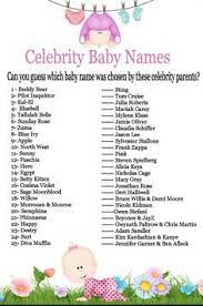Celebrity Baby Name Guessing Game Baby Shower Ideas Instant Download Printable Girl Baby Shower G Baby Shower Party Games Celebrity Baby Names Pink Baby Shower