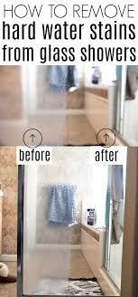 How To Remove Hard Water Stains From Glass Shower Doors Hard Water Stain Remover Glass Shower Hard Water Stains