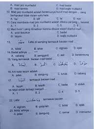 A. mad jaiz munfashil C. mad badalB. mad tamkin D. mad wajib muttashil10. Mad jaiz munfashil adalah - Brainly.co.id
