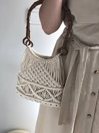 Macrame Handbag Orgu Makrome Canta Canta Orme Cantalar Sanat Canta