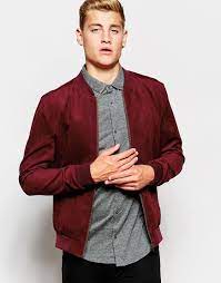 New Look Faux Suede Bomber Jacket At Asos Com Moda Moda Masculina Masculino
