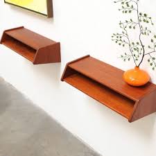 Drape your walls in floating teak shelves! Danish Modern Aksel Kjersgaard Teak Floating Shelf Nightstand Tables Mid Century Ebay Mid Century Modern Furniture