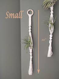 Handmade Macrame Airplant Hangers, Boho Plant Hanger, Hanging Planter, Air  Plant Hanger, Air Plant Holder, Tillandsia Holder