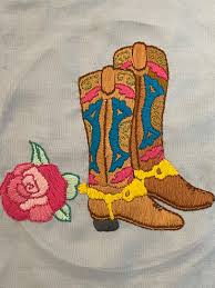 Cowboy boots cross stitch pattern size on 14 count roughly 7.5 x 7. The Stitch Up Wips