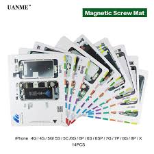 Us 26 99 10 Off Uanme Professional Magnetic Screw Mat For Iphone 4 5 6 6s 7 8 Plus X Screw Pad Keeper Chart Guide Pad Phone Repair Tools In Hand