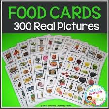 Embed this image in your blog or website. Food Cards 300 Real Pictures Recipe Cards Snack Pictures Real Pictures