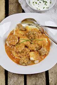Creamy Hungarian Goulash Szekelygulyas Recipe With Pork And Sauerkraut And Plenty Of Sweet Hungaria Saurkraut Recipes Pork And Sauerkraut Recipe Pork Recipes