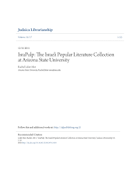 PDF) IsraPulp: The Israeli Popular Literature Collection at Arizona State  University
