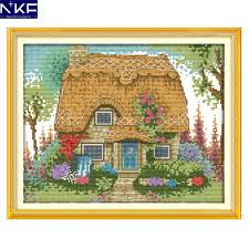Free stitching pattern creator and generator. Nkf A Thatched Hut Chinese Cross Stitch Pattern Diy Needlework Embroidery Painting Scenery Cross Stitch Kits For Home Decor Cross Stitch Kits Chinese Painting Kitstitching Kit Cross Stitch Aliexpress
