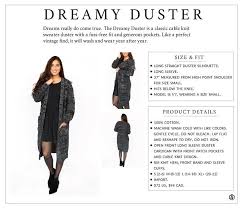 Agnes Dora Dreamy Duster Size Chart In 2019 Cable Knit