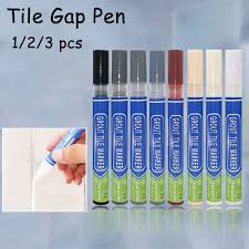 Ideal for the bathroom, kitchen, and any other room that has floor or ceiling tiles long lasting ink: Grout Pen Tile Gap Repair Pen Beauty Seam Tile Floor Tile Repair Pen Waterproof Mouldproof Filling Agents Wall Porcelain Wish