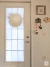 Front door window covering ideas. How To Add Frosted Privacy Window Film To Your Front Door Happily Ever After Etc