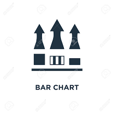 bar chart icon black filled vector illustration bar chart symbol