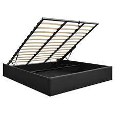 King Size Storage Gas Lift Bed Frame Toki Wooden Mattress Base Fabric 9350062194843 For Sale Buy From King Si Bed Frame Online Frames Bed Frame With Storage