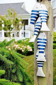 Maritime Deko Fur Den Garten Fische Blau Und Weiss Maritime Deko Deko Deko Fische
