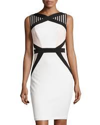 Jax Mesh 3389 Shoulder Colorblock Cocktail Dress Taille 36 Dresses Dresses For Work Sewing Dresses