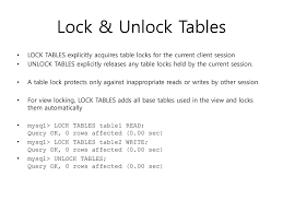 The following is the syntax that allows us to acquire a table lock explicitly: Lab Web Scale Data Management On A Cloud Ppt Download