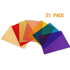 Best Starloop 21pack Light Gels Colored Overlays Transparency Color Film Plastic Sheets Correction Gel Light Filter Sheet 8 5x11 Inch 7 Assorted Colors 3 Sets Walmart Com Walmart Com