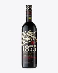 Download Antique Green Bottle With Red Wine Mockup Front View In Bottle Mockups On Yellow Images Object Mockups PSD Mockup Templates