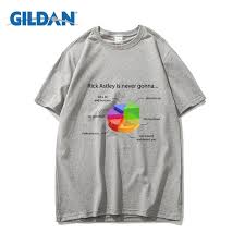 Rick Astley Pie Chart Tee 2018 100 Cotton Design T Shirt
