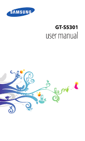 · turn off your phone by holding down the power button. Samsung Gt S5301 User Manual Manualzz