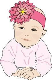 Image result for free clip art baby girl