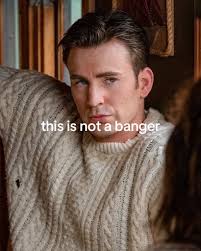 Chris Evans Cable Knit Sweater