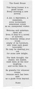 The Guest House Rumi Yoga Quotes Rumi Quotes Quotes