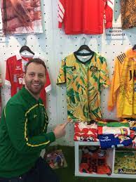 Get the best deals on socceroos soccer merchandise. Steven Russo On Twitter Glad To See The Socceroos Infamous Spew Jersey Made The Cut At Classicshirts Fabricoffootball Exhibit