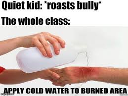 Football burns are the ultimate memes. Laceyrobbins1 Apply Cold Water To Burned Area Memes Gifs Imgflip