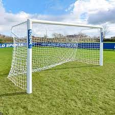 All agora futsal goals meet fifa standards for official regulation futsal goal size of 6'7 tall by 9'10 wide (2 meters x 3 meters). 3m X 2m Forza Alu110 Socketed Futsal Football Goal Net World Sports