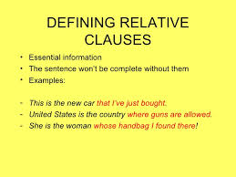 In the free exercises, you can practice relative clauses. Relative Clauses