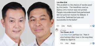 Jamus jerome lim chee wui (born 20 january 1976) is a singaporean economist and politician. Tan Chuan Jin Wife