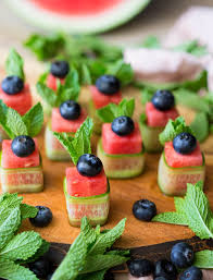 Watermelon Canapes Beautiful Refreshing And Healthy 4 Ingredient Appetizer No Need For Anything Elaborate Watermelon Recipes Snacks Fruit Recipes