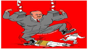 Cumhurbaşkanı recep tayyip erdoğan, charlie hebdo'nun kapağında yer verdiği karikatürüne bakmadığını söyledi. Postallariyla Basini Ve Muhalefeti Ezen Erdogan Karikaturu