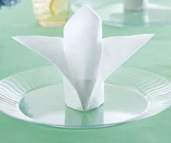 Place the white napkin inside of colorful napkin and fold in 4. Easy Paper Napkin Folding Ideas Chinet