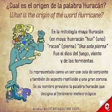 Hurricane Huracan Mayan Hunracan Hun One Racan Leg One Legged Often Referred To As U K Ux Kaj The Heart Of Sk Deities Mayan Culture Hurricane