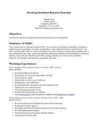 cna resume examples