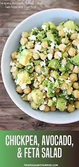 Chickpea Avocado Feta Salad Easy Healthy Recipes Healthy Salad Recipes Lunch Recipes Healthy