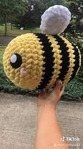 Maybe you would like to learn more about one of these? Giant Crochet Bee Pillow Big Bumblebee Amiguri Tiktok Etsy Video Crochet Toys Crochet Bee Crochet Patterns