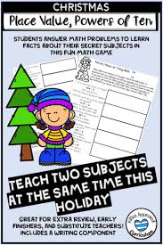 Your 5th Grade Class Will Love This Christmas Math Worksheet This Cross Curricular Lesso Christmas Math Worksheets Math Enrichment Small Group Math Activities