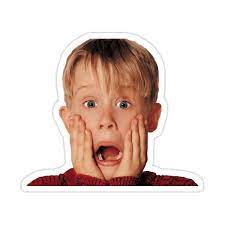 Macauly Culkin From Home Alone Sticker By Kiyomishop In 2021 Christmas Stickers Cute Stickers Cool Stickers