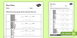 You can download the pdf file, print the worksheets directly in your browser, or use the kindergarten worksheet online. Place Value Worksheet Pdf Maths Resources Teacher Made