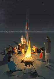 Crackling By Pascalcampion On Deviantart Camping Art Animation Art Illustration