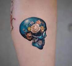 Brighten Up Your Life With These Gorgeous Color Tattoos Floral Skull Tattoos Tattoos Tattoo Work