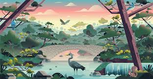 Uber Greenlight Hubs Childrens Murals On Behance Childrens Murals Mural Illustration