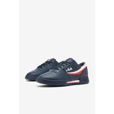 Fila Men's Original Fitness Lea Classic Sneaker in Navy/White/Red, Size  11.5 D (M) US - Walmart.com