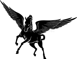 Pegasus Front View Royalty Free Illustration In 2020 Pegasus Tattoo Pegasus