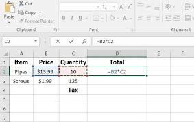 Sales Value Of Pipes Excel Formula Pemdas Writing