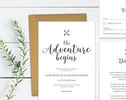 The Adventure Begins Wedding Invite Template Baby Shower Invite Template Bridal Shower Templa Diy Wedding Wedding Invitations Diy Cheap Wedding Invitations